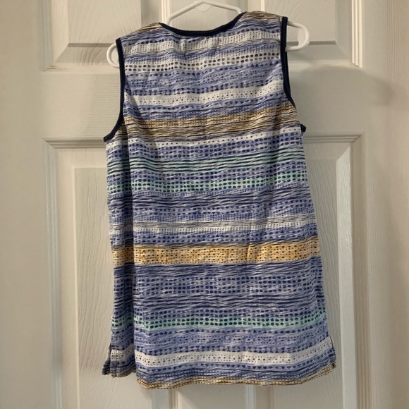 Sovereign Code Kids Boys Blue Striped Print Tank Large - Picture 5 of 7